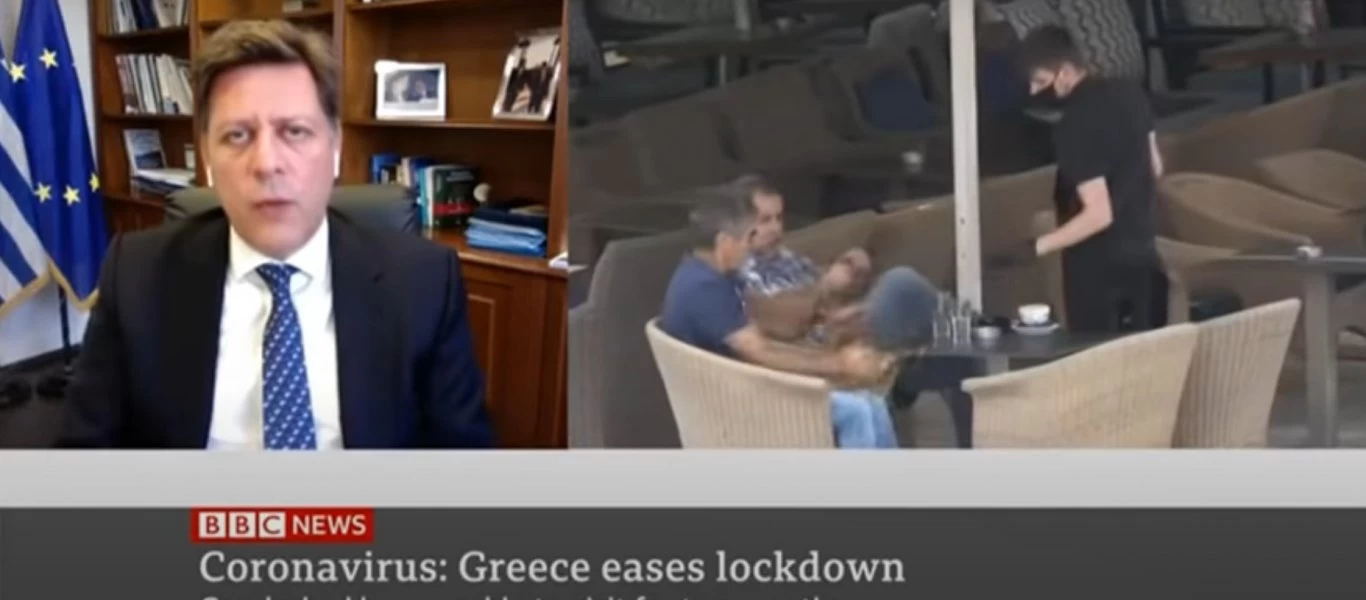 Συνέντευξη Μ. Βαρβιτσιώτη: «Έτσι σερβίρουν καφέ στην Ελλάδα» - Δεν πέρασε απαρατήρητο το «ατύχημα»